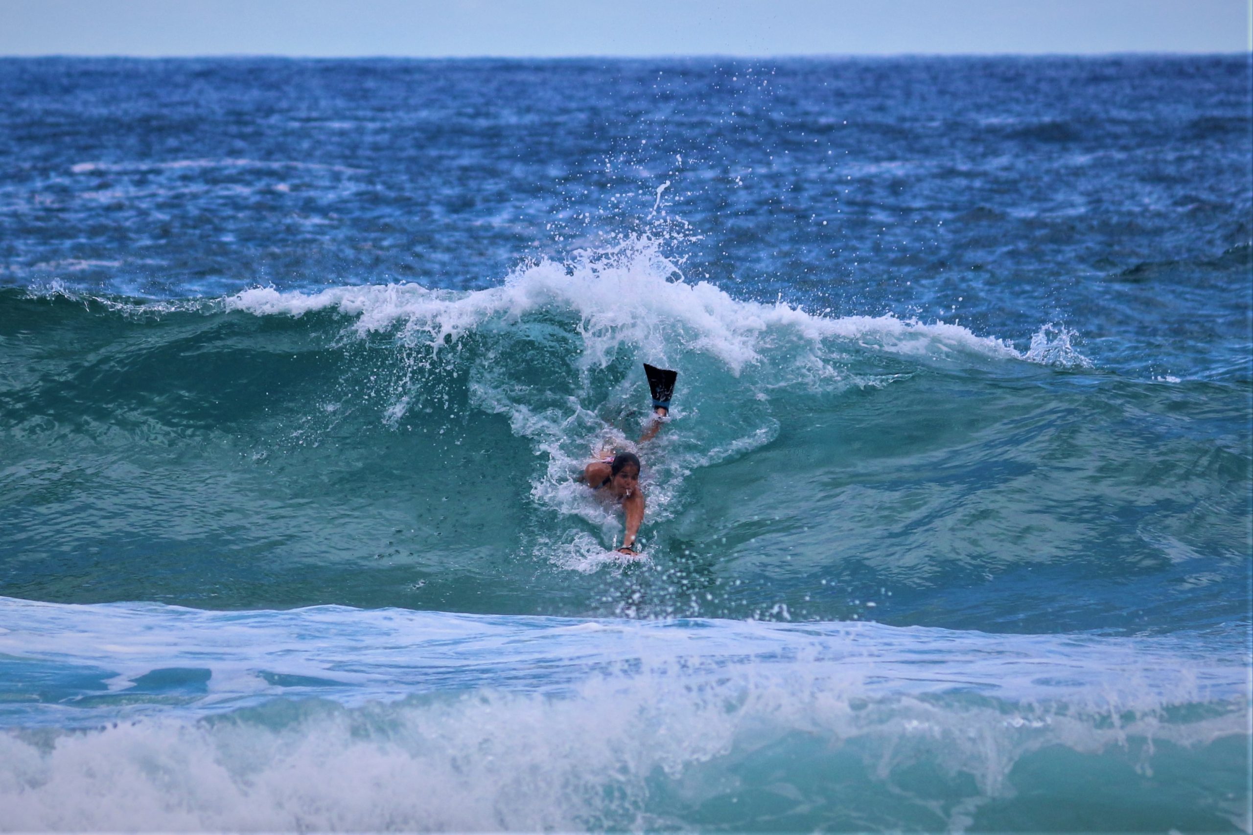 Bodysurf en acción